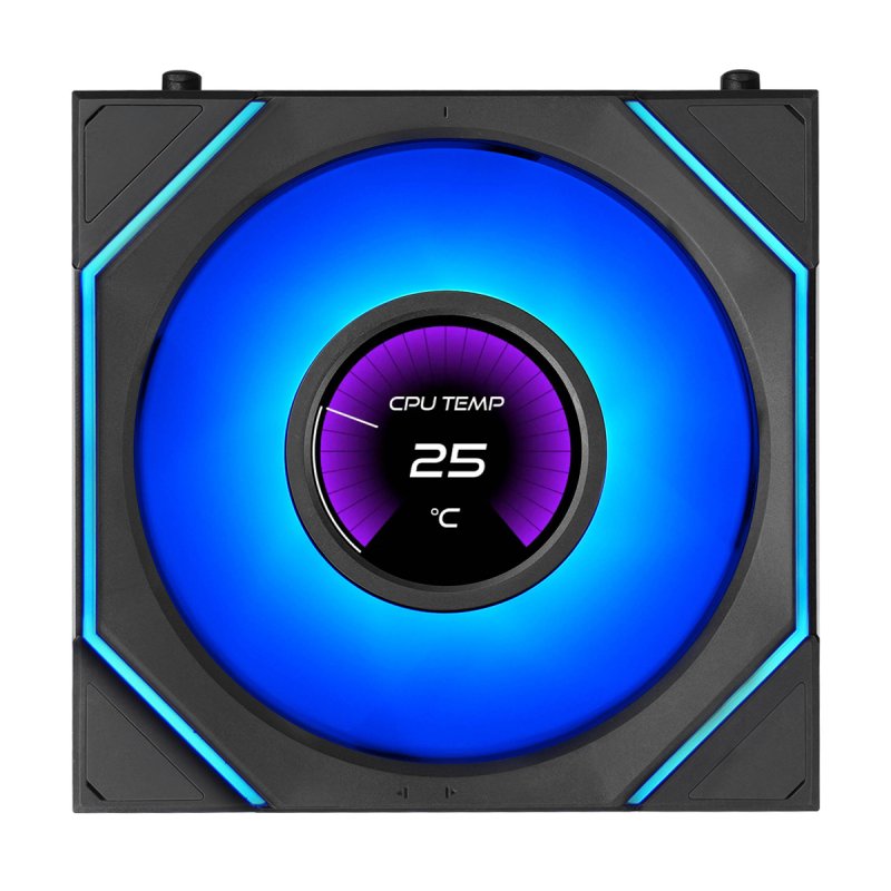 Lian Li UNI FAN SL-INF FLEX LCD Wireless Lüfter, ARGB, PWM - Reverse Blade, 120mm, schwarz