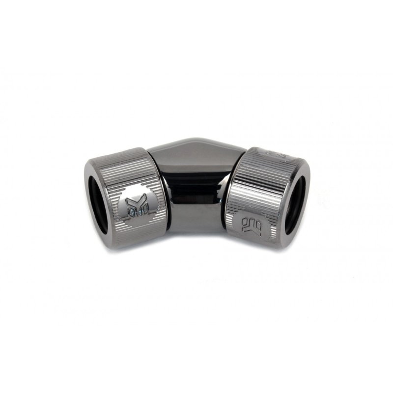 EK Water Blocks EK-AF Gewinkelt 45° 2F G1/4 - Schwarz Nickel
