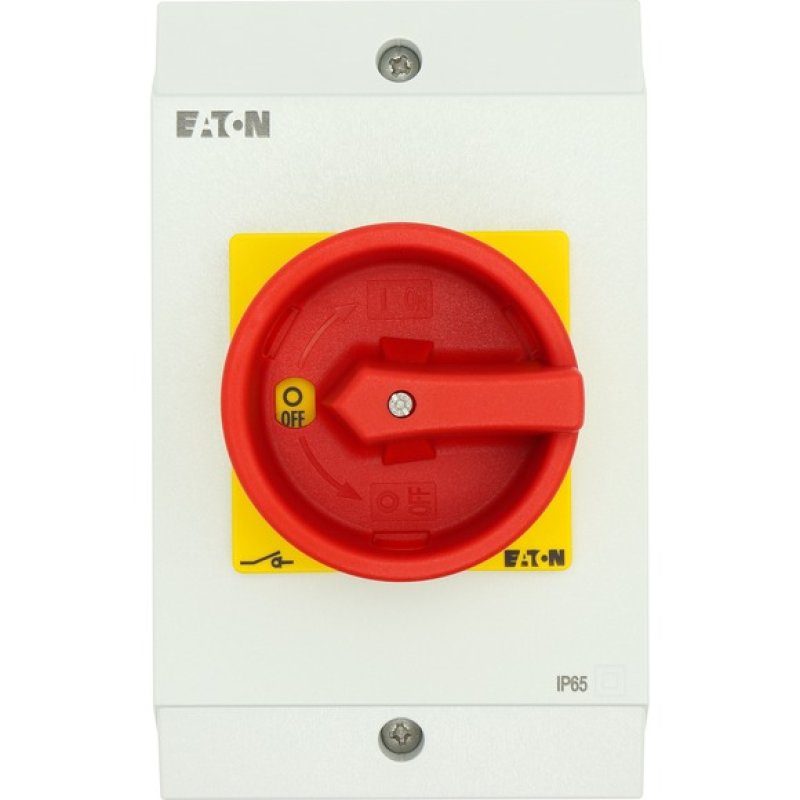 Eaton P1-25/I2/SVB/HI11 Commutateur à bascule 3P Rouge, Blanc, Jaune