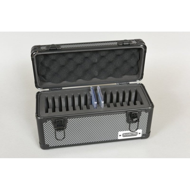 Evoretro Trading Card Storage Box for 15 Slabs Gray 33.9 x 13.4 cm
