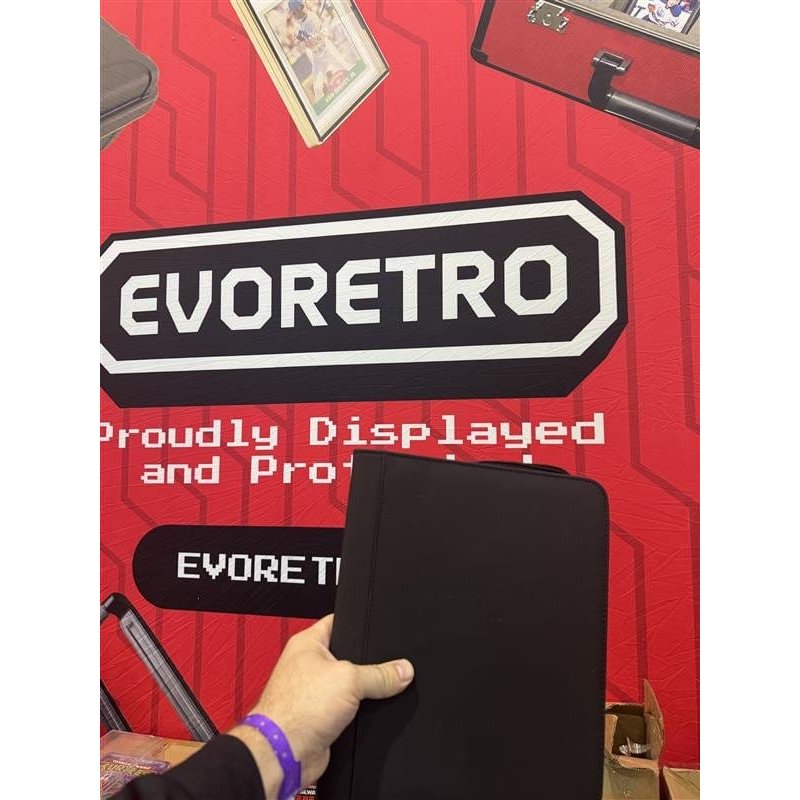Evoretro Topload Cards Binder 2x2 160 Cards Black 24.4 x 19.1 cm