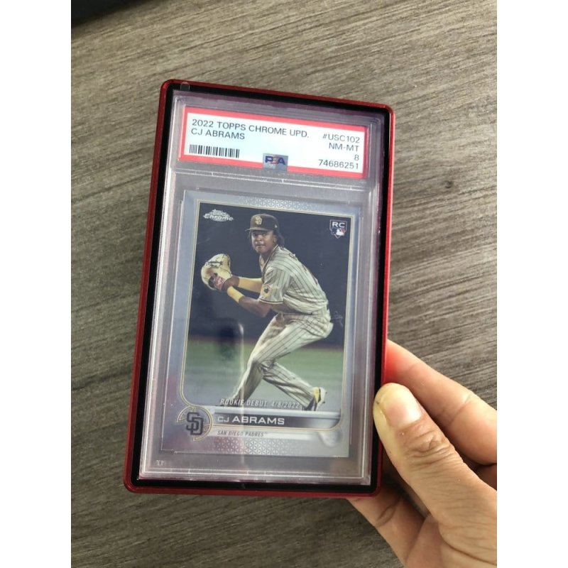 Slab Case Protectors for PSA Graded Cards Red