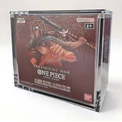 Evoretro Acrylic Display Case for Bandai One Piece TCG Larger Booster Box (OP-02)