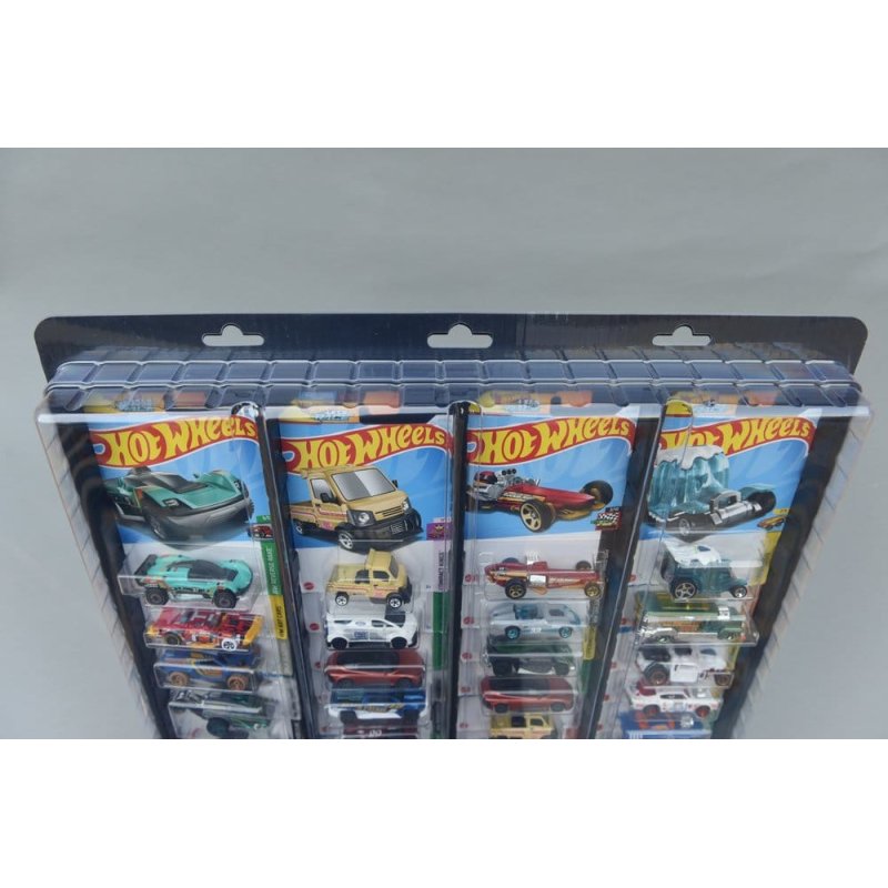 Evoretro Wall Display for 32 Carded Diecast Cars 3-Pack