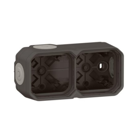Legrand 069602L Plexo New 2fach Gehuse waagerecht/senkrecht AP IP44 anthrazit