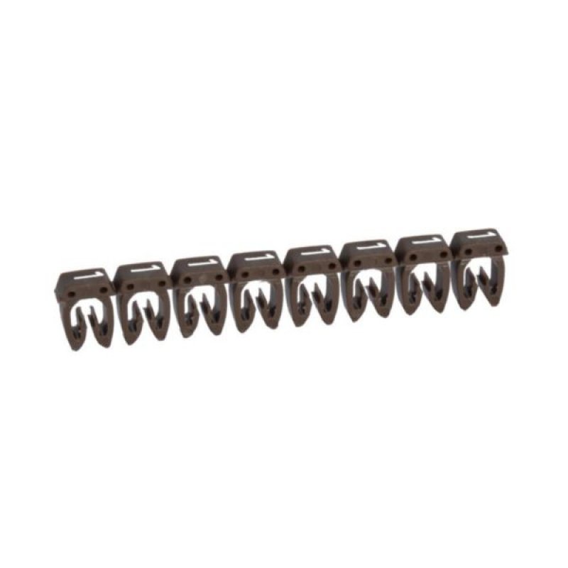 Legrand 038211 Kennzeichnungssystem CAB3 0,5-1,5qmm Ziffer:1 braun