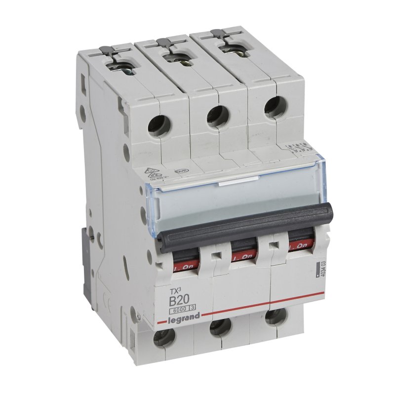 Legrand TX3 circuit breaker Miniature circuit breaker Type B 3