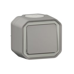 Legrand 069711L Plexo New FRAP IP44 Wechselschalter grau 10A