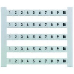 Weidmüller DEK 5 GW PE Klemmenmarkierer Karte 5x5mm Polyamid ws 0537261187