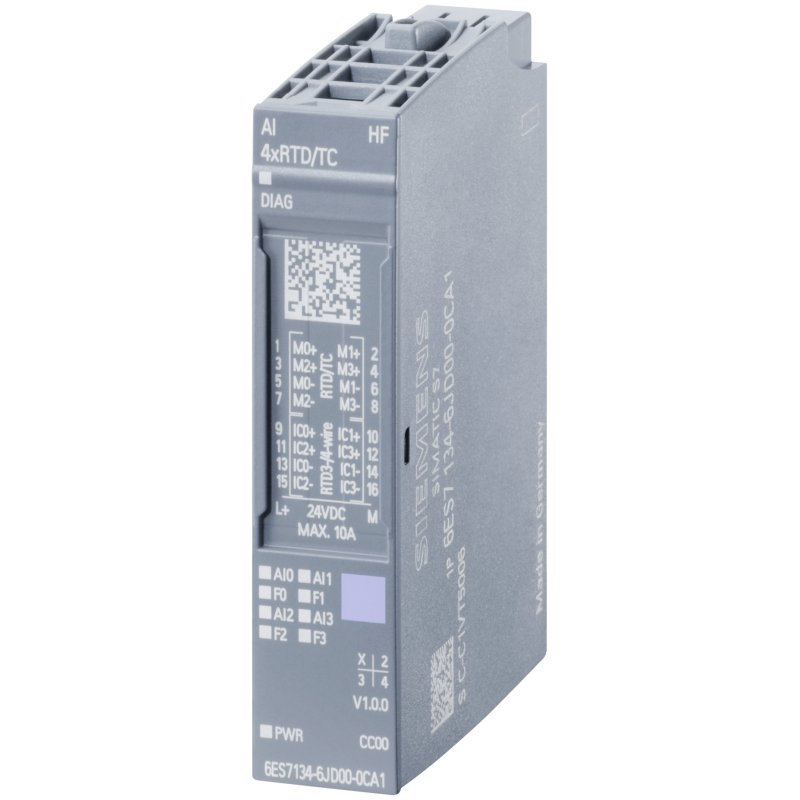 SIEM SIMATIC ET 200SP 6ES7134-6JD00-0CA1 ANALOGES EINGANGSMODUL, AI 4XRTD/TC