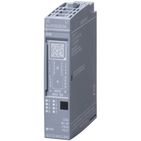 Siemens ET 200SP, DQ 8x 24V DC/0,5A ST, PU 1