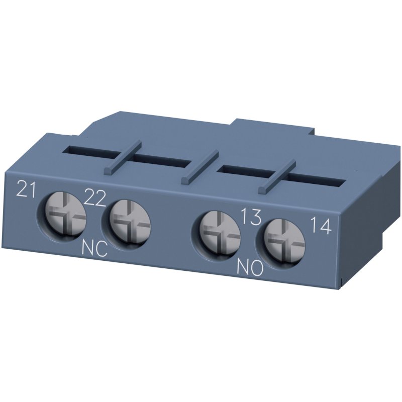 Siemens 3RV29011E Hilfsschalter querliegend 1S 1 Schraub. S00/S0