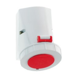 BALS Wandsteckdose 32A 5p 400V 6h 1155 IP67 Gehusegre 126x83 1155