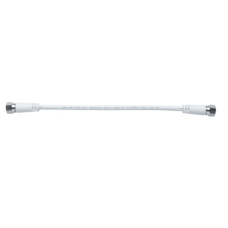 AXING MAK 50-80 F-Patch-Kabel 0,5m Weiß axiale Stecker doppelt geschirmt Vodafon
