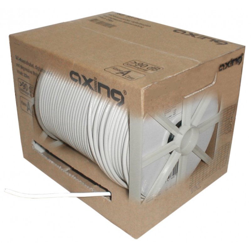 AXING SKB 94-04 Koaxialkabel 3fach 250m Box geschirmt Vodafone Kl.A 10dB Eca