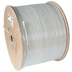 AXING Koaxialkabel 500m Tr. SKB 395-03 Kl.A 100dB Eca 4,6mm PVC wei