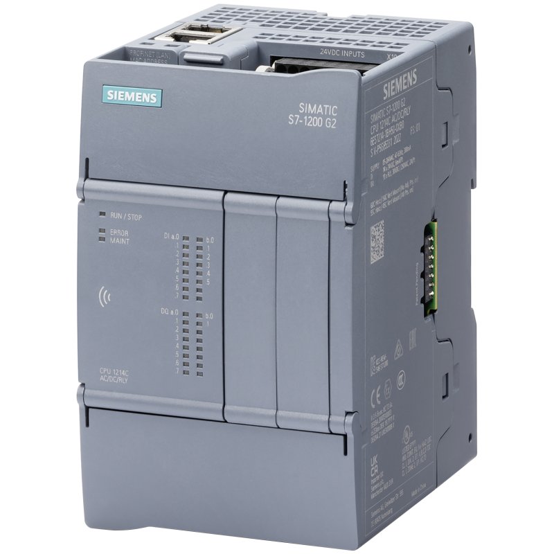 Siemens SIMATIC 6ES7214-1HH50-0XB0 S7-1200 G2 CPU 1214C DC/DC/Relais 14DI