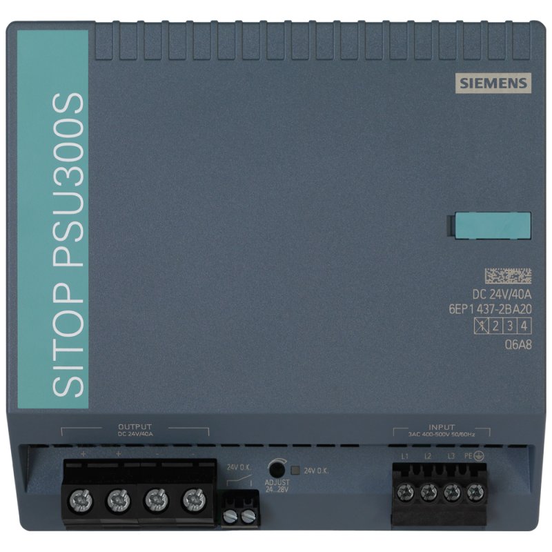 Siemens 6EP14372BA20 SITOP PSU300S 40A gerege. Stromvers. Eing.3 400-500VAC