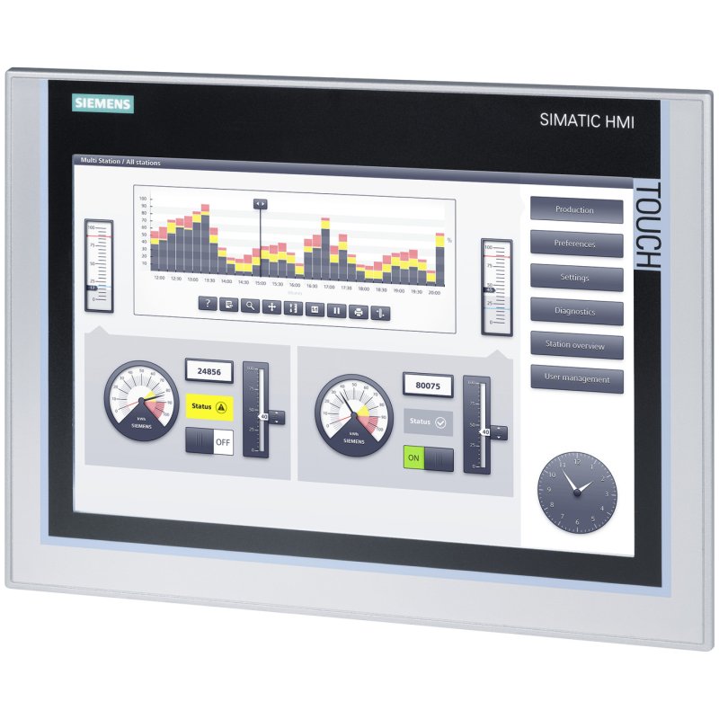 Siemens 6AV21240MC010AX0 SIMATIC TP1200 Comfort Panel Windows CE 6.0 12z TFT