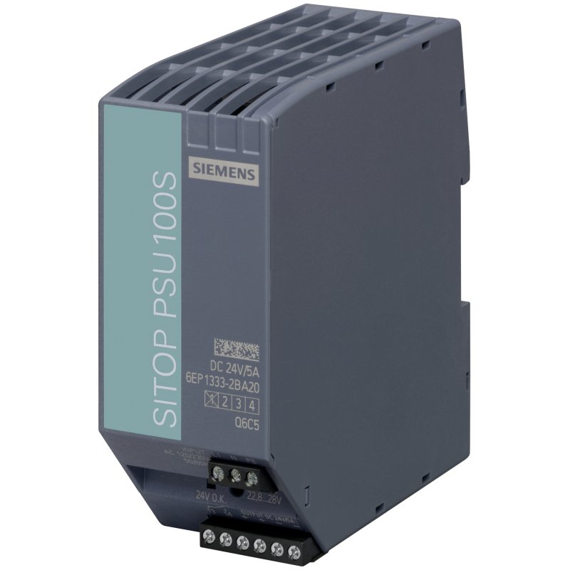 Siemens 6EP13332BA20 SITOP PSU100S 24V/ 5A gerege. Stromvers. Eing. 120V/230VAC