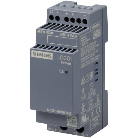 Siemens 6EP33216SB000AY0 LOGO!POWER 12V 1,9A Geregelte Stromversorgung