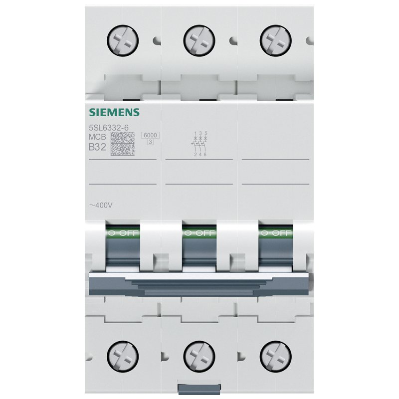 Siemens Automat B 32A 5SL63326 400V 6kA 3p