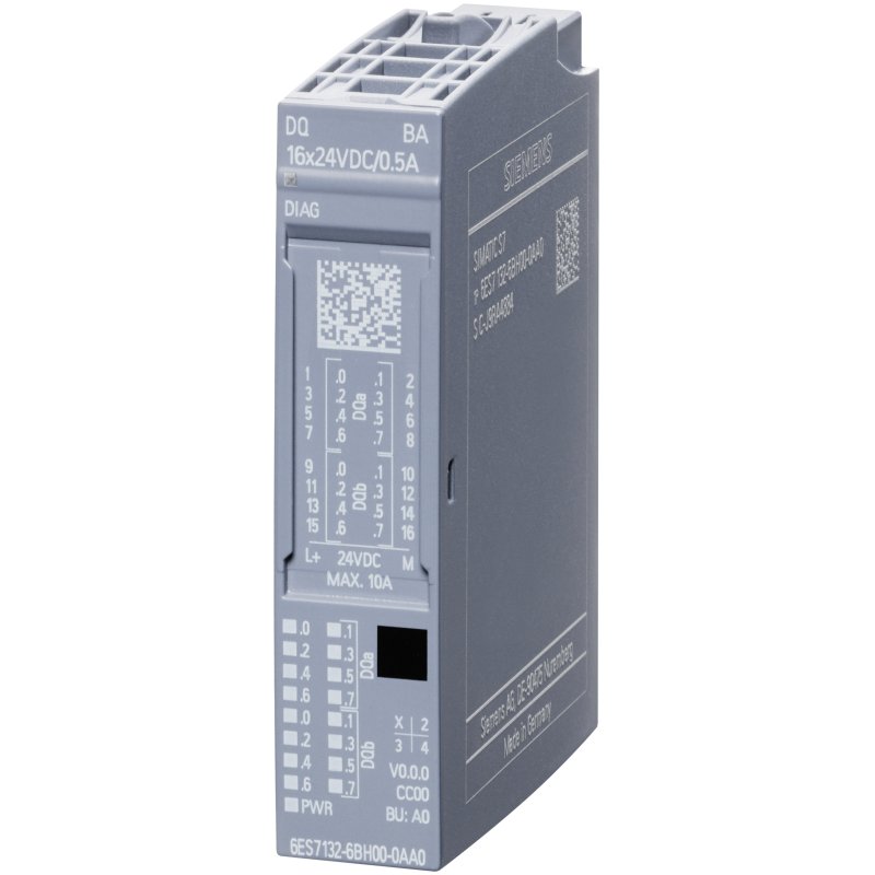 Siemens ET 200SP, DQ 16X24VDC/0,5A BA, PU 1