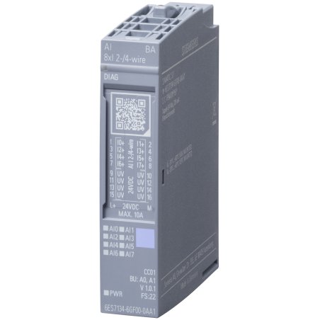 SIEM SIMATIC ET 6ES7134-6GF00-0AA1 200SP, analoges Eingangs-modul, AI 8XI