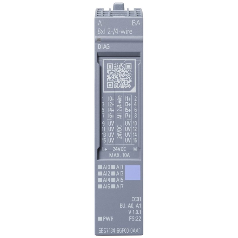 SIEM SIMATIC ET 6ES7134-6GF00-0AA1 200SP, analoges Eingangs-modul, AI 8XI