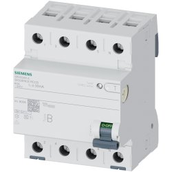 Siemens RCCB TYPE B 40/4 30MA 4MW
