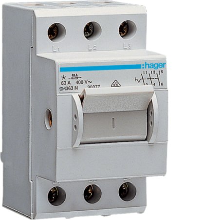 Hager SH363N commutateur électrique 3P Gris