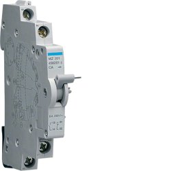 Hager Hilfskontakt 6A 240V f.MCB MZ201 RCBO125A 1Schlieer u.1ffner