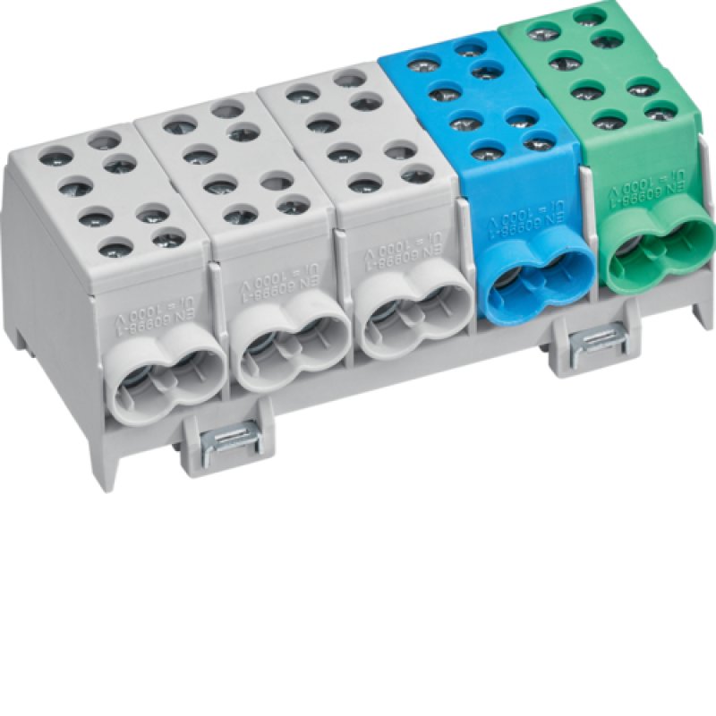 Hager Hauptleitungsabzweigklemme KH45A 5polig 2x35-2x25qmm je Pol IP20 3xL 1xPE
