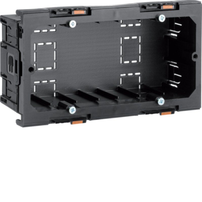 Hager Gerteeinbaudose 2fach G2860 Energie f.BR frontrastend f.Schalterpr.