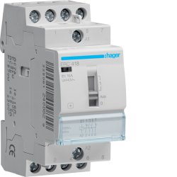 Hager Installationsrelais 16A ERC418 2Schlieer u.2ffner 230V