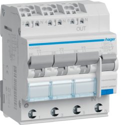 Hager ADZ316D Fehlerstrom-Schutzschalter 3phasig 3polig 16 A 0.03 A 230 V (ADZ316D)
