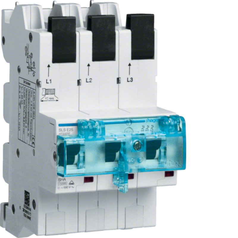 Hager SLS-Schalter 3P E-25A HTS325E f.Sammelschiene QuickConnect
