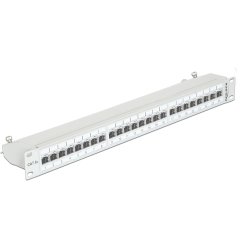 Delock 19? Patchpanel 24 Port Cat.6A grau
