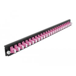 19? LWL Spleißbox Frontblende 24 Port LC Duplex violett