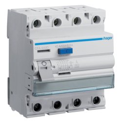 Hager Fi-Schalter 4polig 6kA 40A CFA440D 300mA Typ A