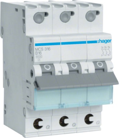 Hager MCS316 coupe-circuits 3P