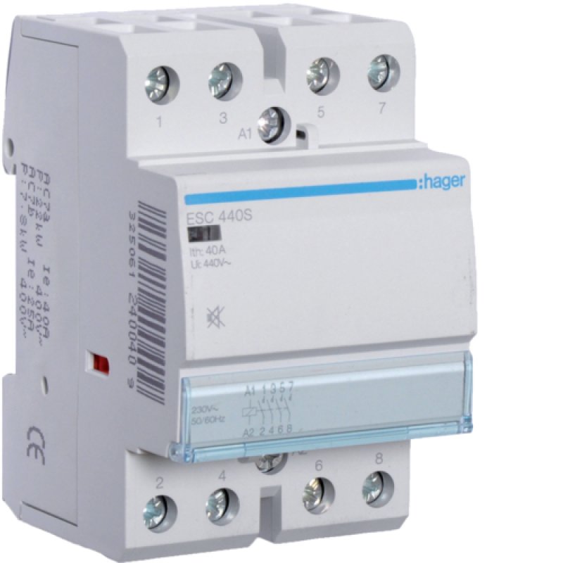 Hager Installationsschtz 40A ESC440S ** brummfrei 4Schlieer 230V