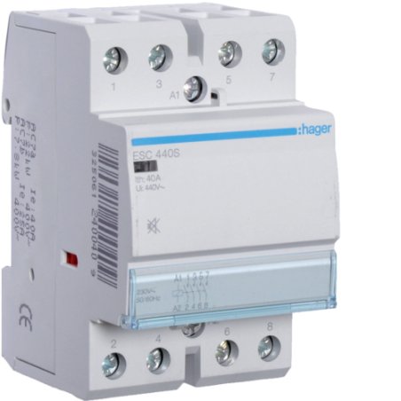 Hager Installationsschtz 40A ESC440S ** brummfrei 4Schlieer 230V