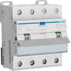 Hager Fi-LS 4P 10kA B-32A 30mA ADX432D Typ A