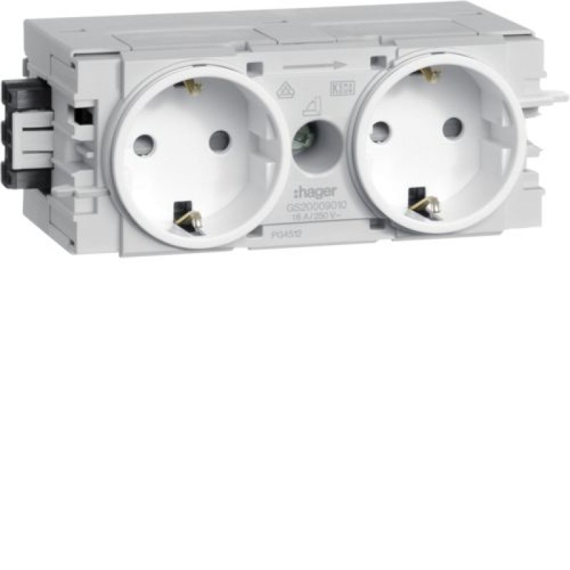 Hager GS20009016 socket-outlet White