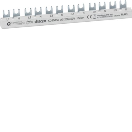 Hager KDS563A pièce et accessoire de barre omnibus Blanc