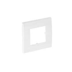 OBO AR45-F1 RW Abdeckrahmen Modul 45 1fach 84x84mm PC rws RAL9010 6119322