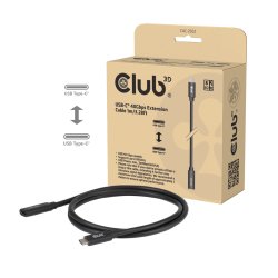 Club3D Kabel USB 4 Typ C 1m Verlängerung 40Gbps St/Bu