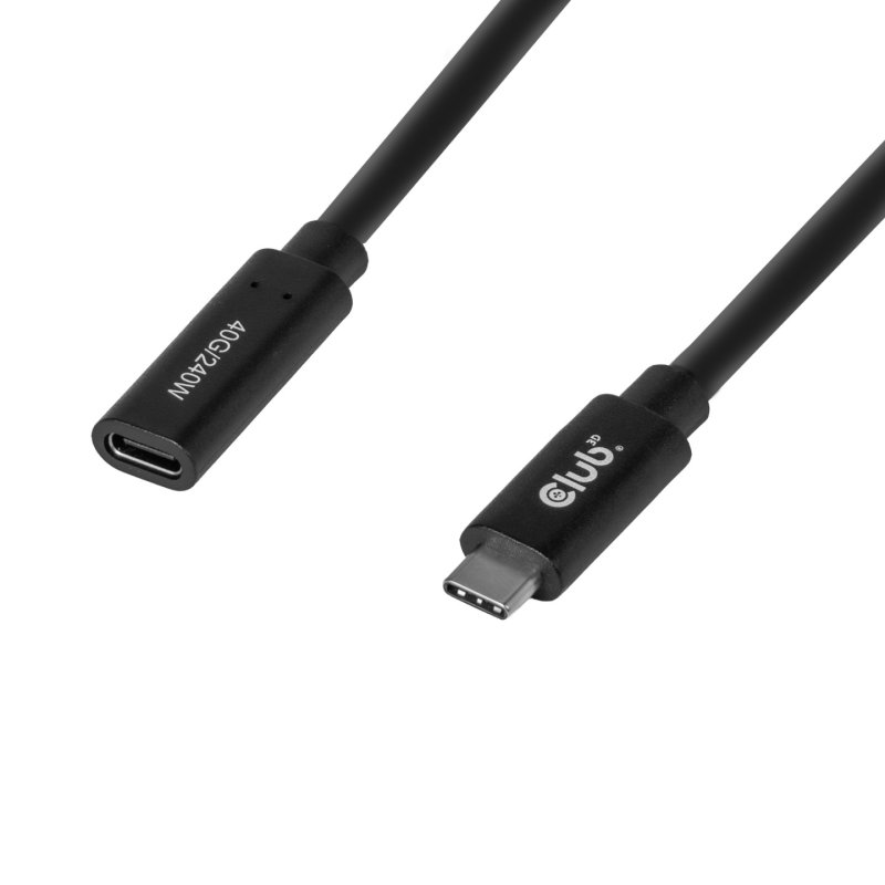 CLUB3D CAC-2502 câble USB 1 m USB C 240 W Noir