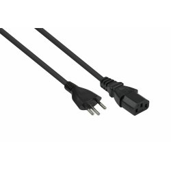 kabelmeister Netzkabel Schweiz Typ J SEV1011 an C13 schw 1,8